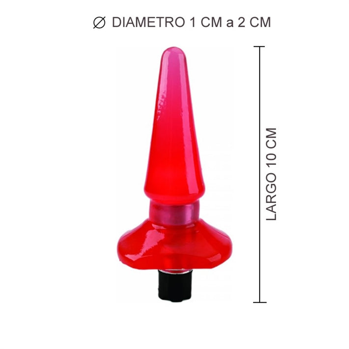 Plug Anal Chico RealSkin | Iniciación Vibratoria, Jelly y Wireless