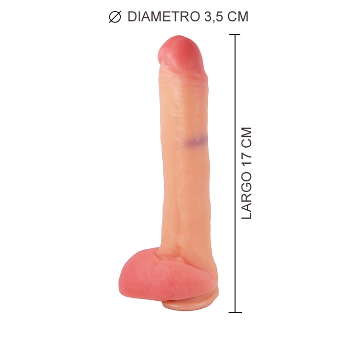 Dildo Brad Stone RealSkin | Réplica de Actor con Testículos y Ventosa