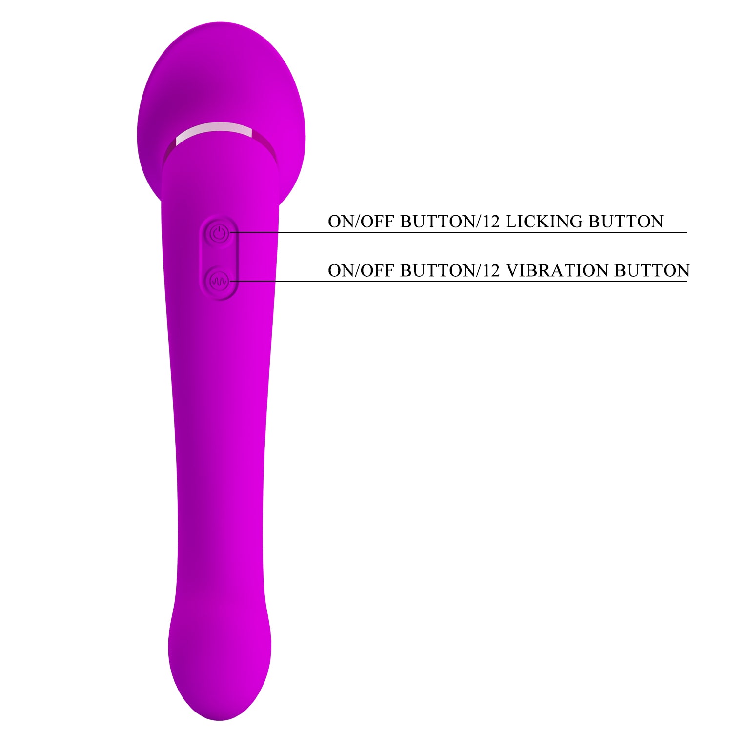 Vibrador Punto G con Lengua Faust | 12+12 Funciones USB