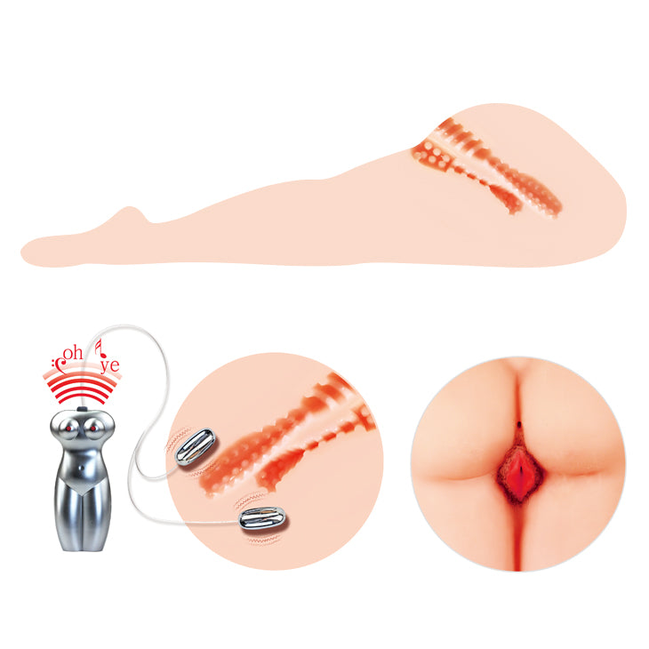 Torso Sexual Realista 3D | Vagina y Ano con Vibración y Voz