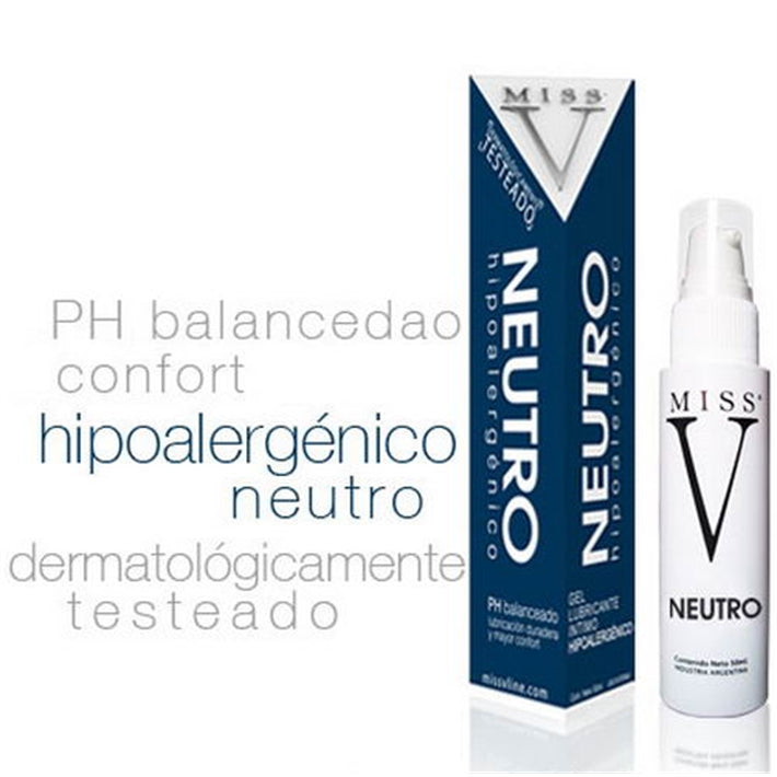 Gel Lubricante Neutro Miss V | Hipoalergénico