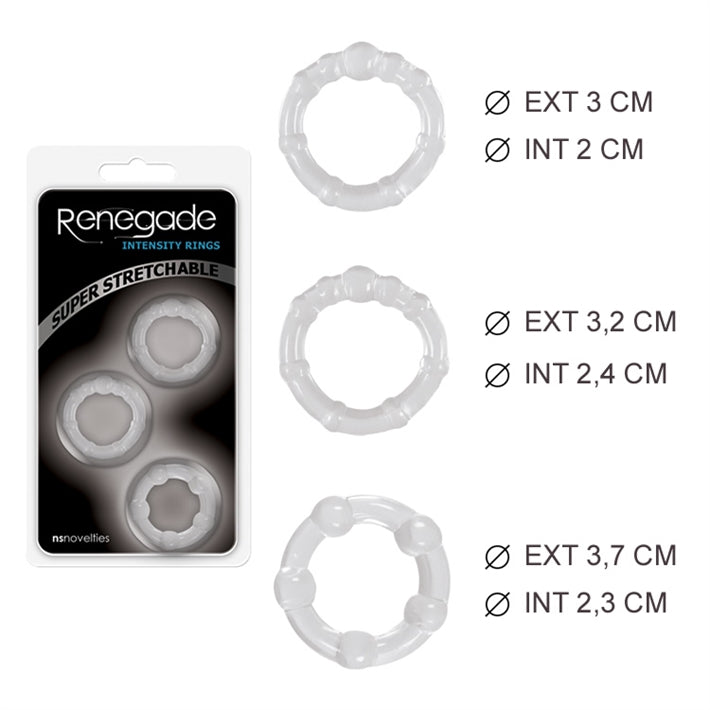 Set de 3 Anillos para Pene | Potenciador de Erección y Resistencia