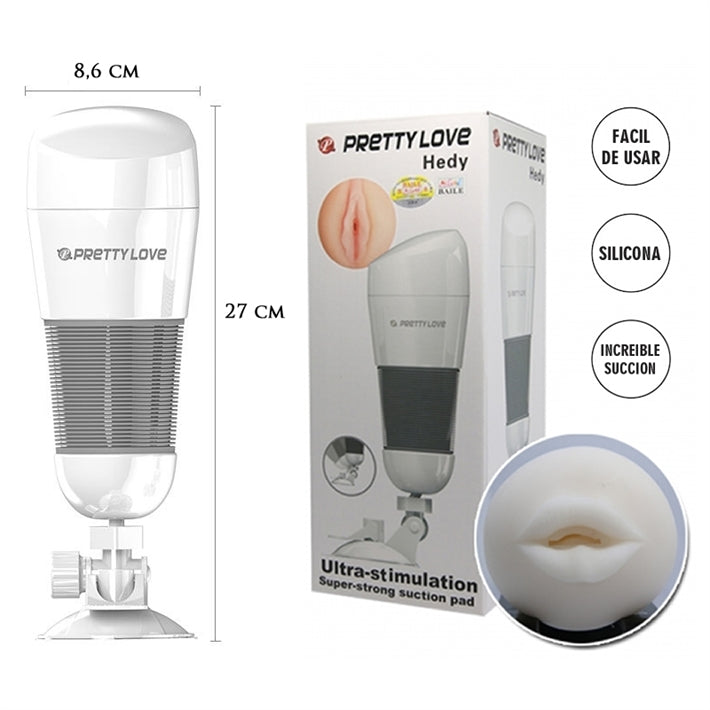 Masturbador Manos Libres Hedy | Con Ventosa de Ángulo Regulable