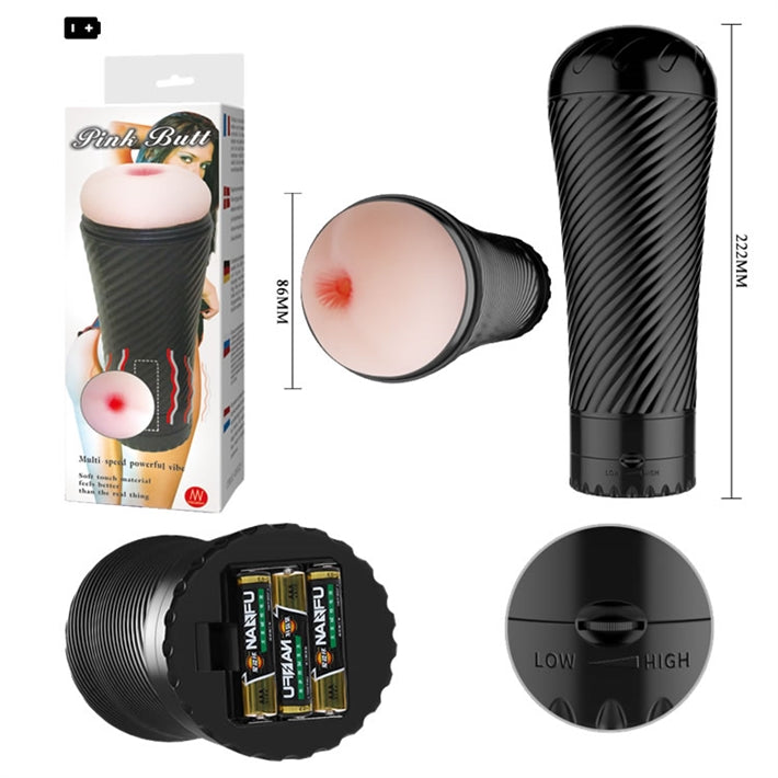 Masturbador Anal Realista con Vibración | Ano Cyber Skin