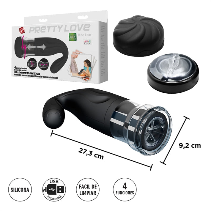 Masturbador Masculino Automático Breton | Movimiento USB