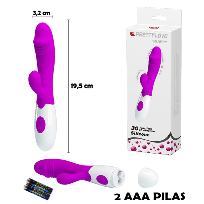 Vibrador Conejo Snappy G | 30 Funciones para Orgasmos Dobles
