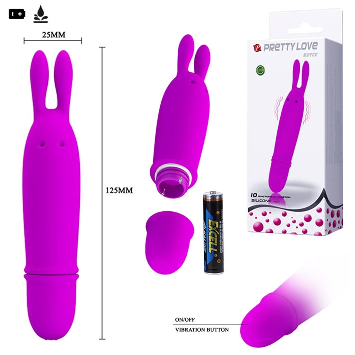 Mini Vibrador Conejito Boyce | 10 Funciones para Punto G y Clítoris