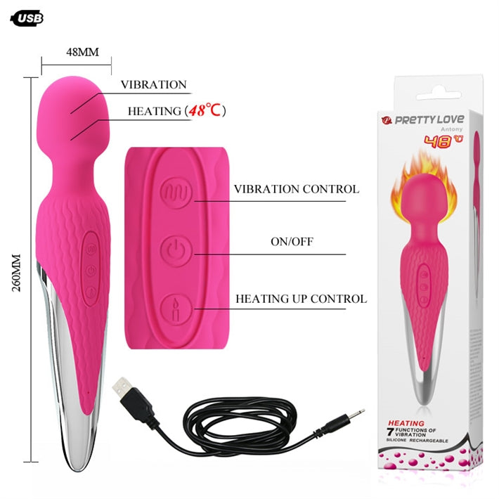 Masajeador Wand con Calor Antony | 7 Funciones y 5 Velocidades