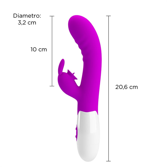 Vibrador Punto G con Lengua Estimuladora Cerberus | 30 Funciones