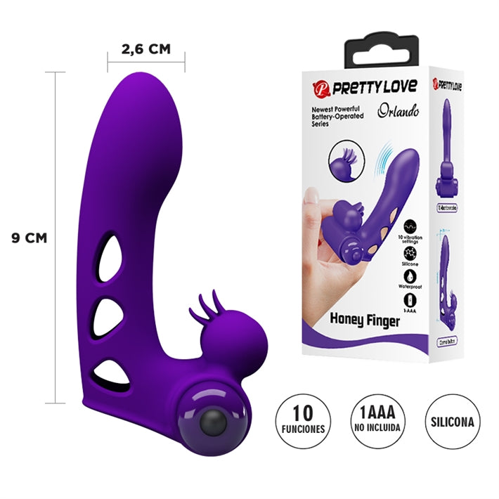 Vibrador de Dedo Honey Finger | 10 Funciones para Clítoris y Previa