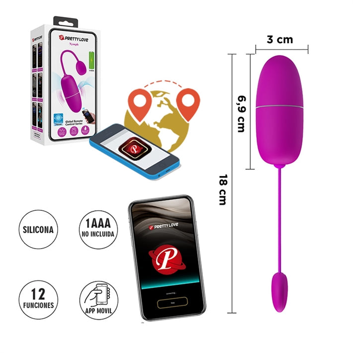 Huevo Vibrador con App a Distancia Nymph | Juego para Parejas