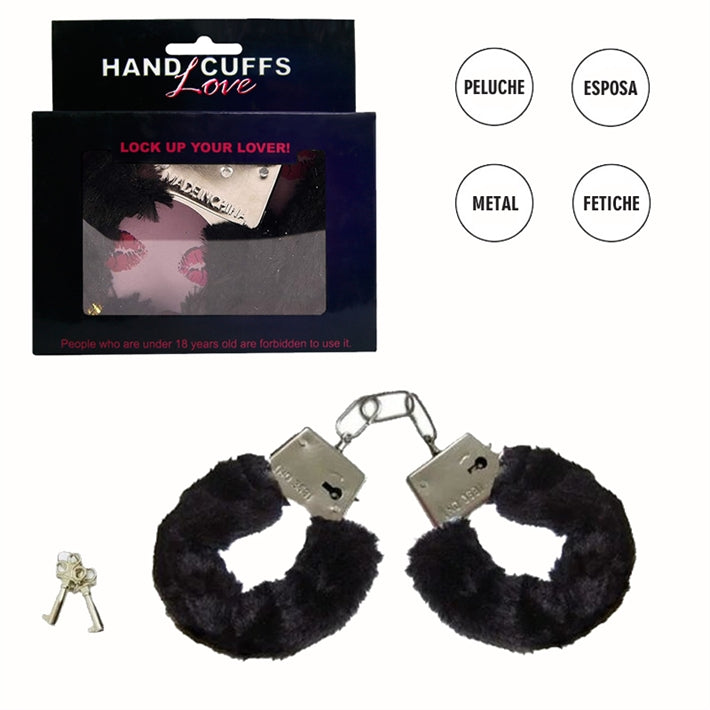 Esposas de Metal y Peluche Rosa | Con Llave de Seguridad