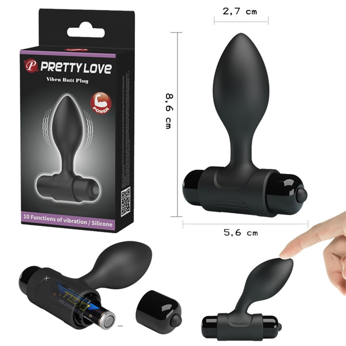 Plug Anal Vibrador Principiante | 10 Modos de Vibración