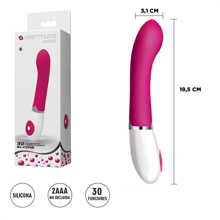 Vibrador Curvo para Punto G Daniel | 30 Funciones