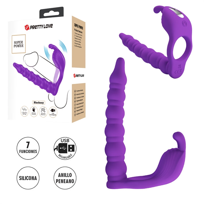 Pretty Love Anillo Doble Penetración USB
