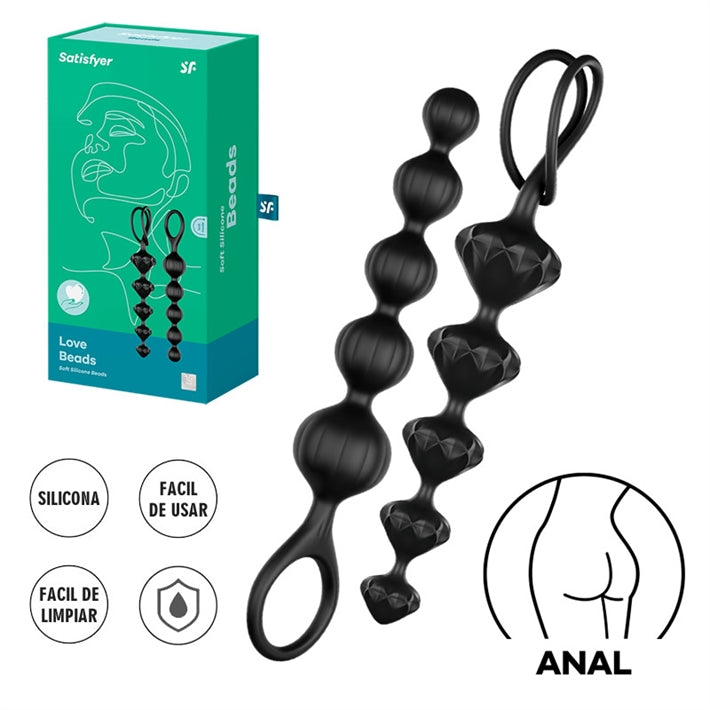 Bolas Anales de Silicona Love Beads | Juguete para Principiantes