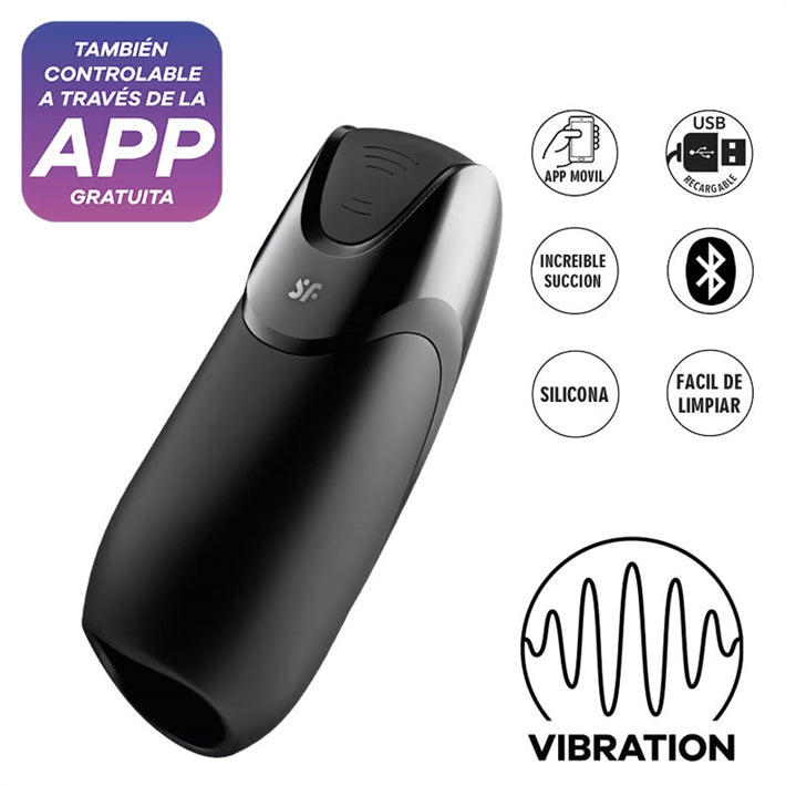 Satisfyer Men Vibration+ | Masturbador de Glande con Control por App
