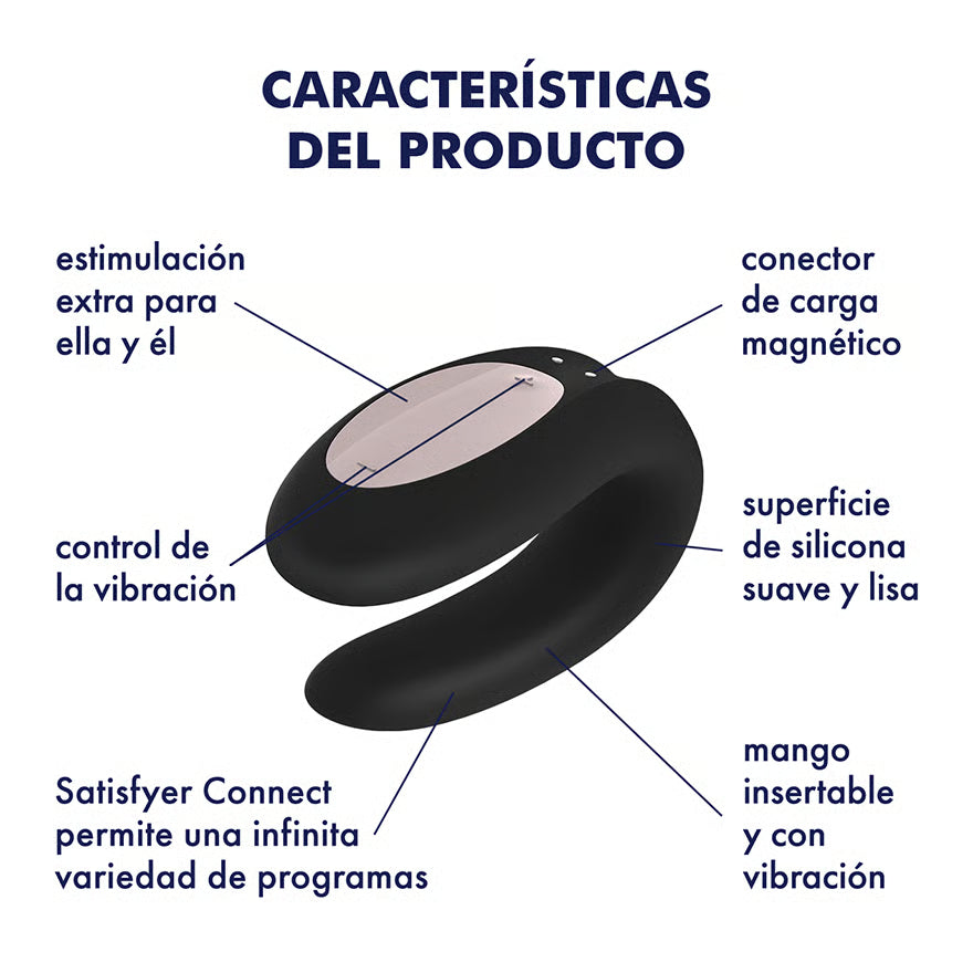 Satisfyer Double Joy | Vibrador para Parejas con Control por App