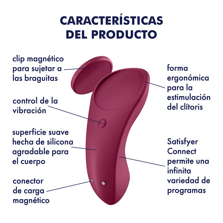 Satisfyer Sexy Secret | Vibrador Discreto con App para Juego a Distancia
