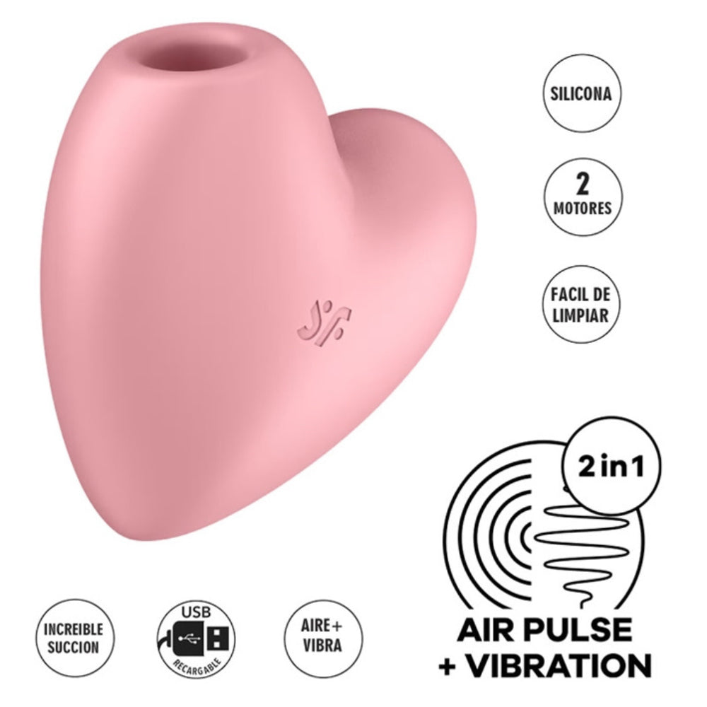Satisfyer Cutie Heart Succión + Vibración