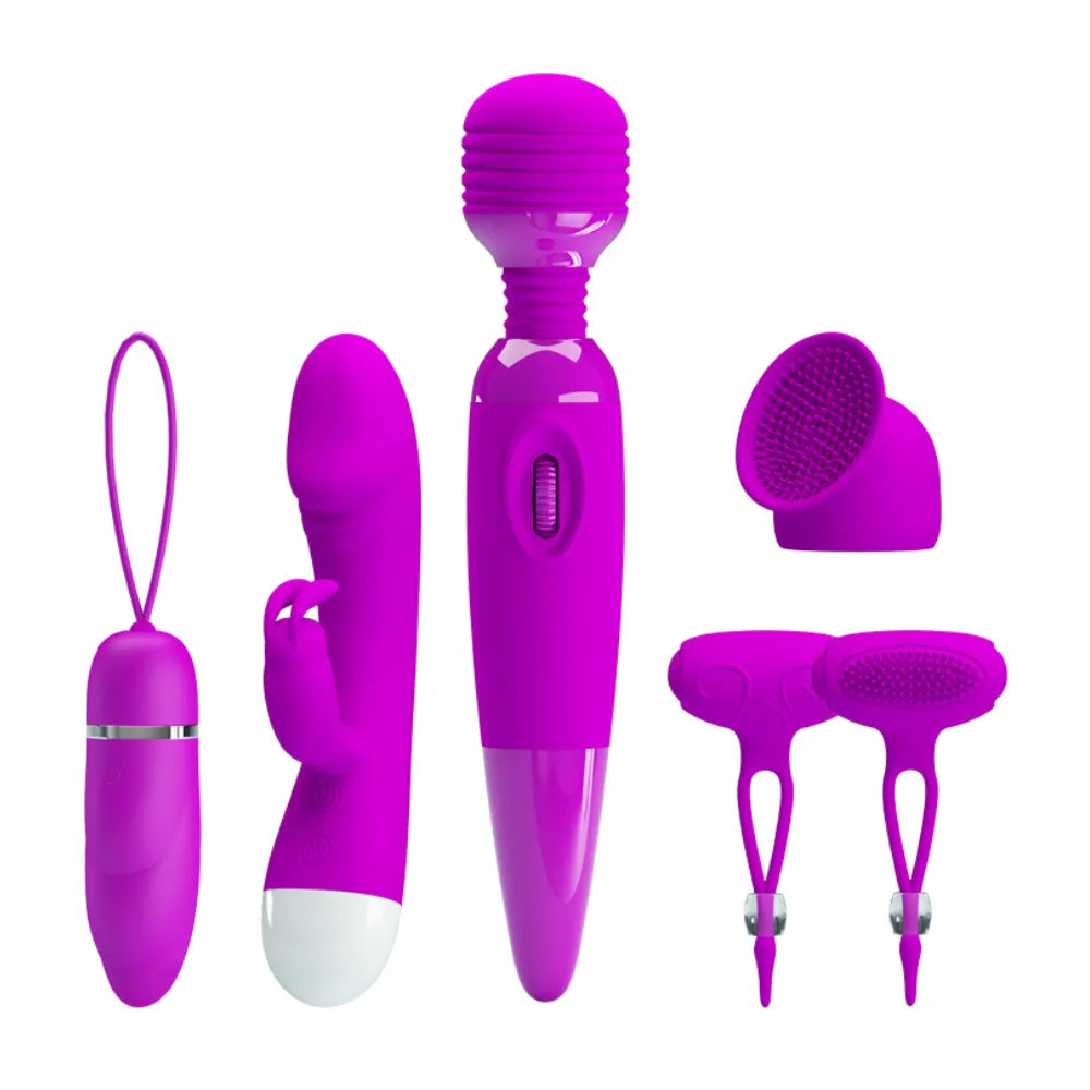 Kit de Juguetes Sexuales Purple Desire | Set de 4 Vibradores