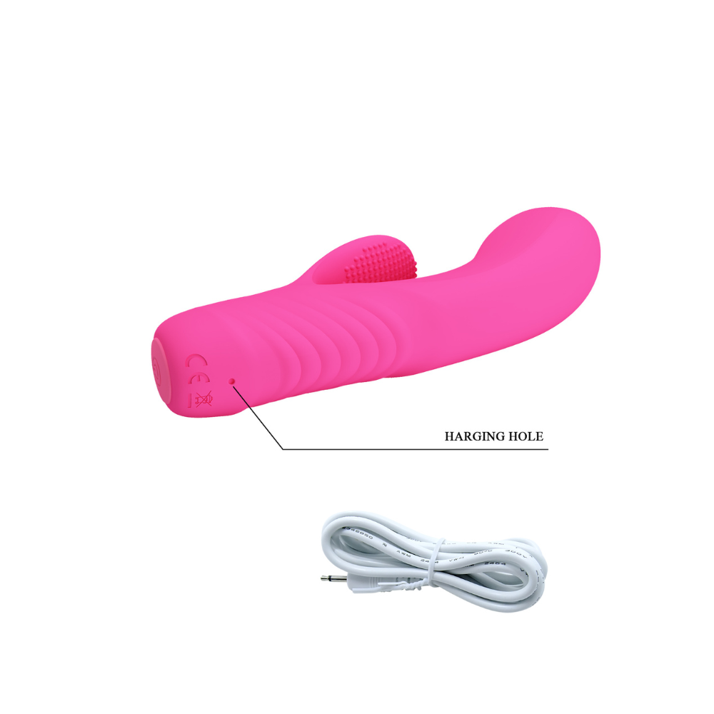 Vibrador Conejo Flexible Tim | 12 Funciones para Punto G y Clítoris