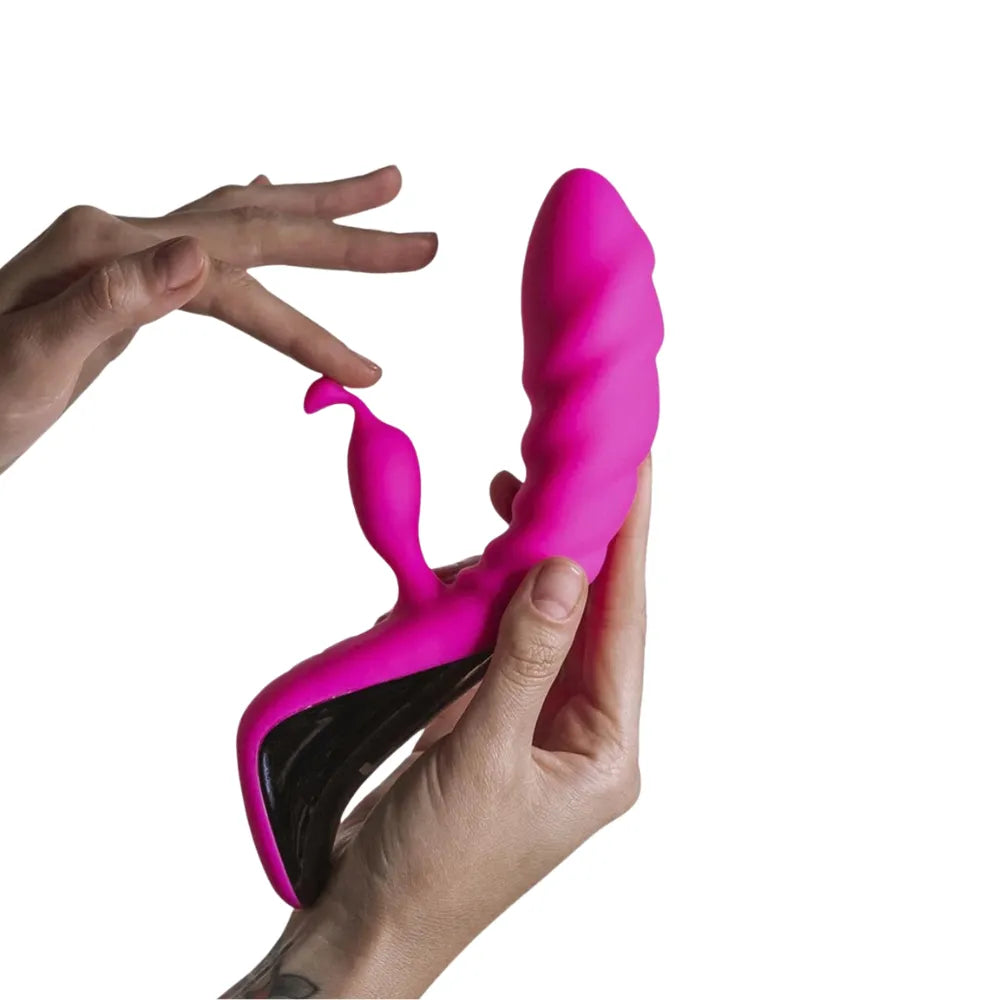 Vibrador con Triple Motor Trigger | 14 Modos de Vibración + Movimiento