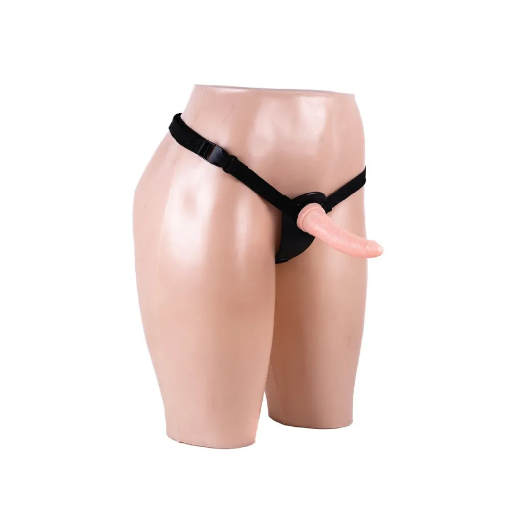Arnés para Principiantes con Mini Dildo RealSkin | Strap-On Regulable