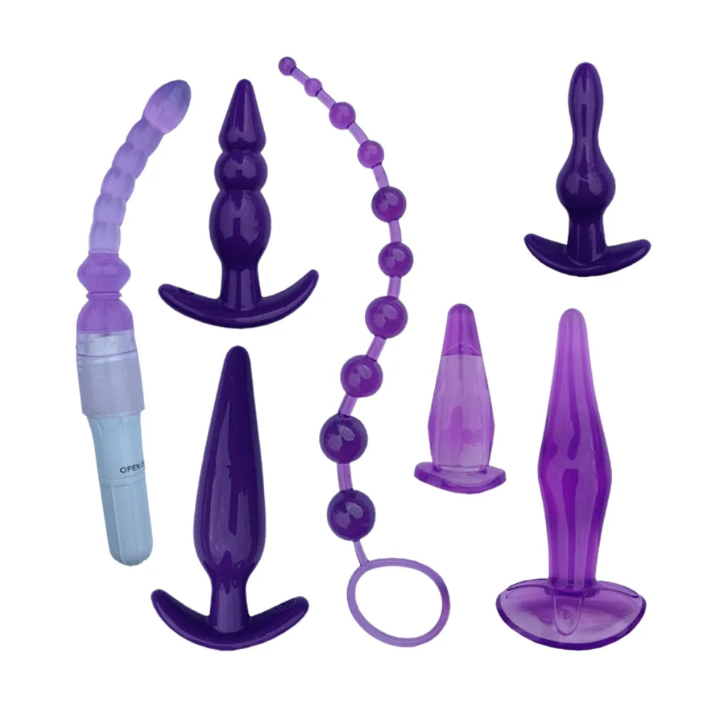 Kit Anal Pleides | Set de 7 Juguetes para Placer Anal y Vibración