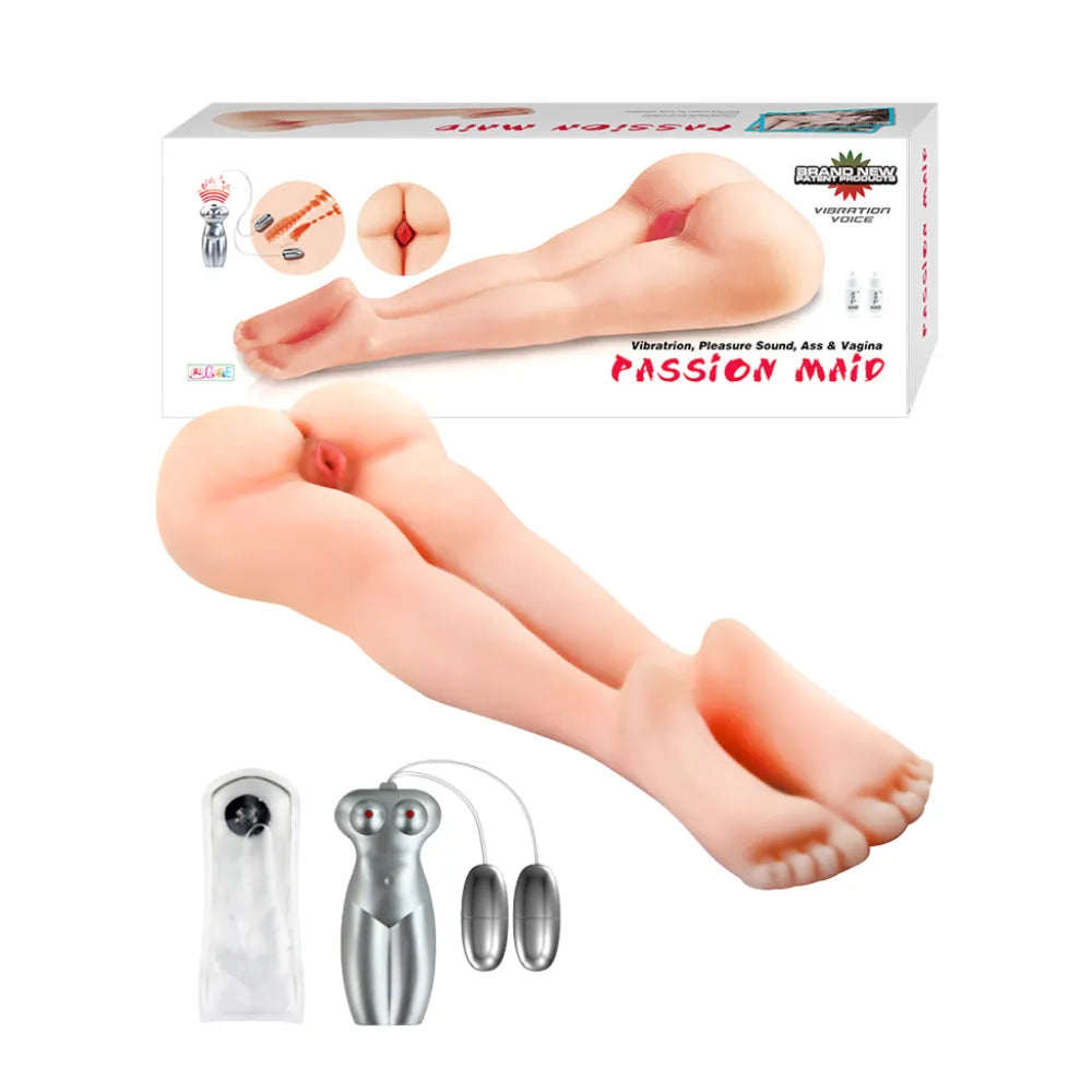 Torso Sexual Realista 3D | Vagina y Ano con Vibración y Voz