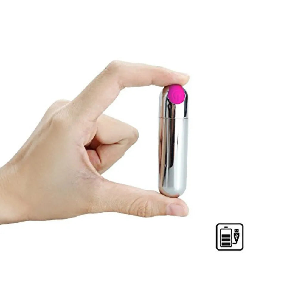 Bala Vibradora Potente Sextans | 10 Modos Recargable por USB