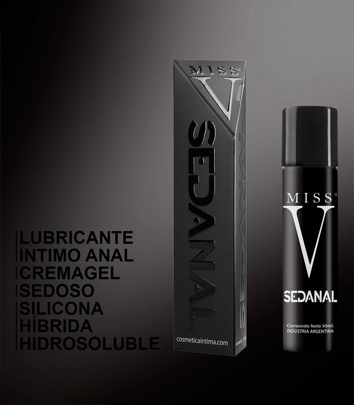 Lubricante Anal Sedanal Miss V | Silicona Híbrida y Efecto Relajante