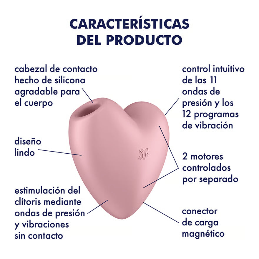 Satisfyer Cutie Heart Succión + Vibración