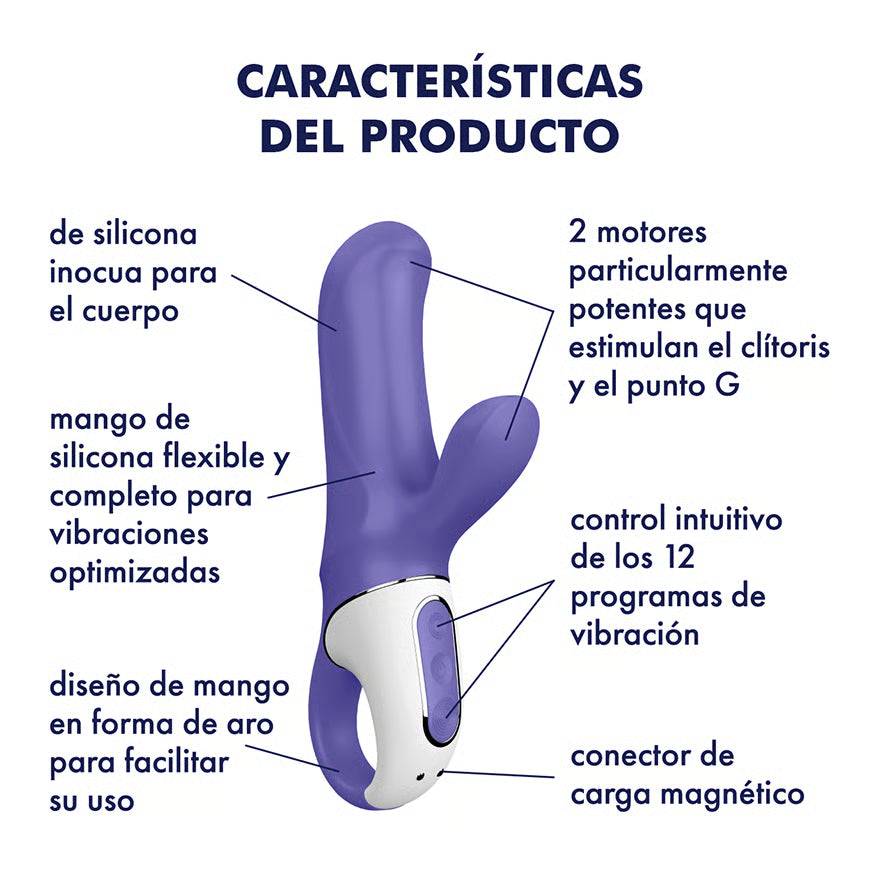 Satisfyer Magic Bunny | Vibrador Conejo con 12 Modos de Súper Potencia