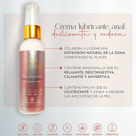 Lubricante Anal Calins 75ml – Base Acuosa e Hipoalergénico