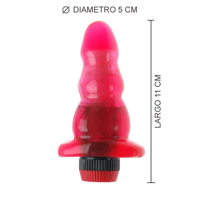 Plug Anal Escalonado RealSkin | Vibrador Progresivo