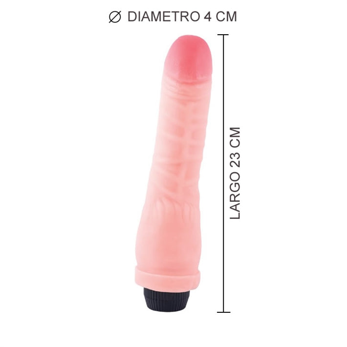 Vibrador Banana Real | Liso, Suave y Ajustable (23x4cm)