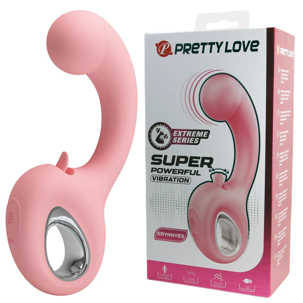 Pretty Love Erynnyes Vibrador Punto G y Clítoris con Lengua