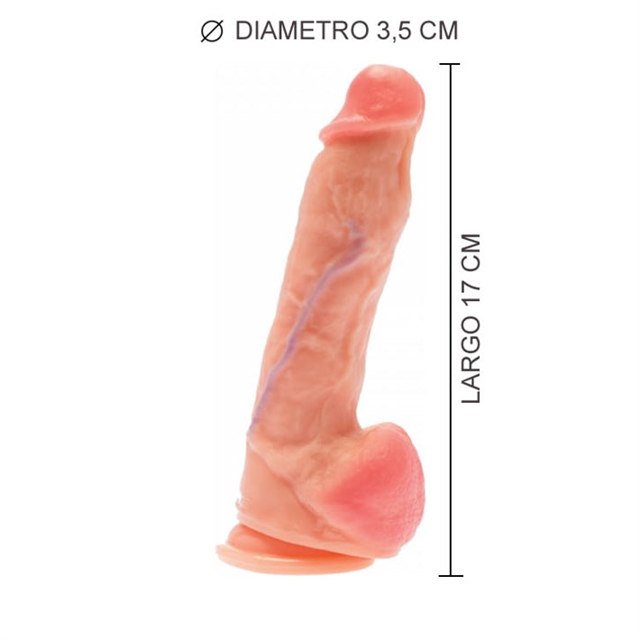 Dildo Chase Hunter RealSkin | Consolador con Ventosa y Testículos