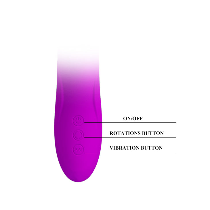 Vibrador 3 en 1 Ward | Rota, Vibra y Empuja