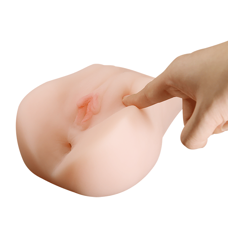 Masturbador Doble (Vagina y Ano) con Vibración | Realista Cyber Skin