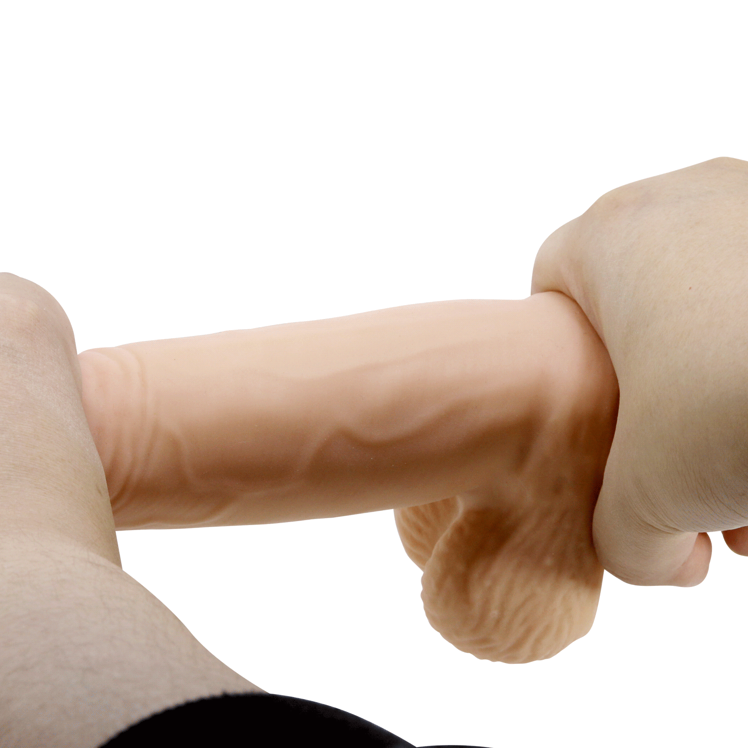 Dildo Vertebrado y Pellizcable 14cm x 4,2cm con Ventosa