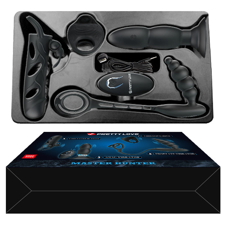 Kit de Placer Masculino Master Hunter | Set de 4 Juguetes