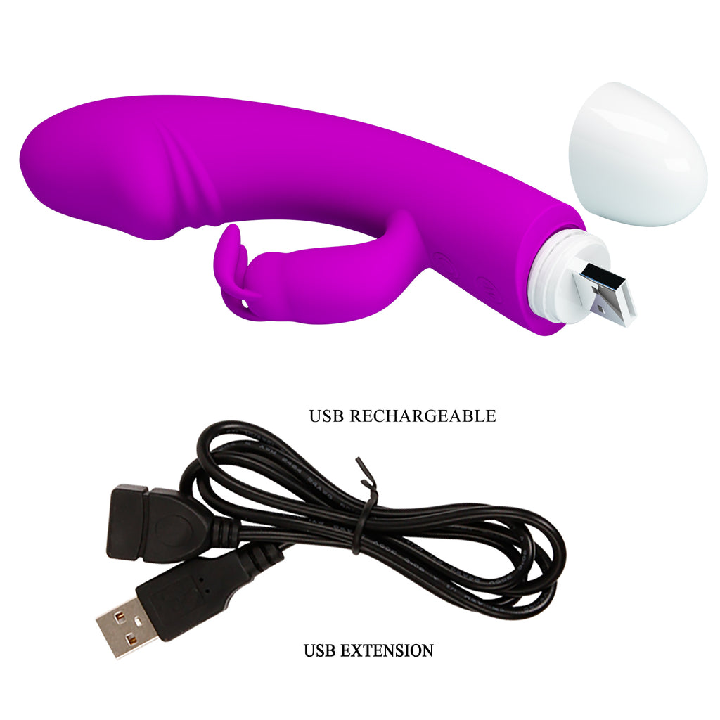 Vibrador Conejo Pretty Love Will | 30 Funciones para Principiantes