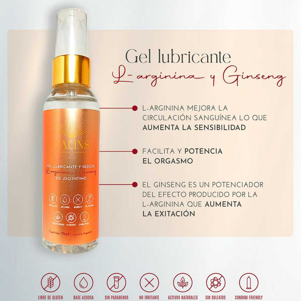 Calins Lubricante Estimulante – L-Arginina y Ginseng