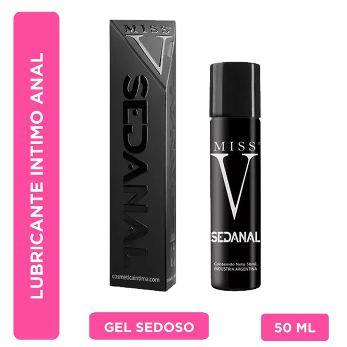 Lubricante Anal Sedanal Miss V | Silicona Híbrida y Efecto Relajante