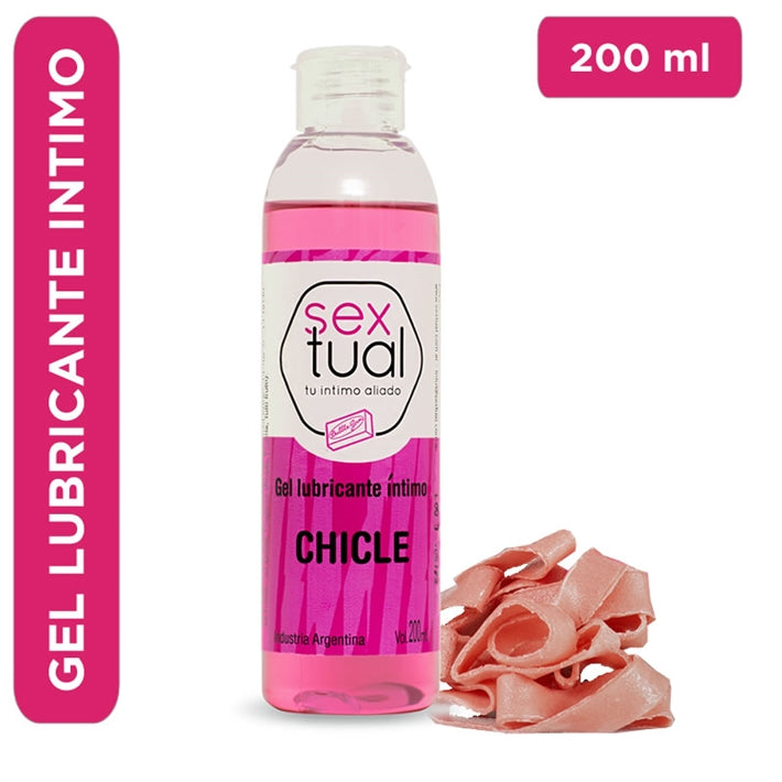 Gel Lubricante Sextual Chicle | Base Agua Larga Duración 200ml