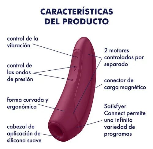 Satisfyer Curvy 1+ | Succionador y Vibrador con Control por App