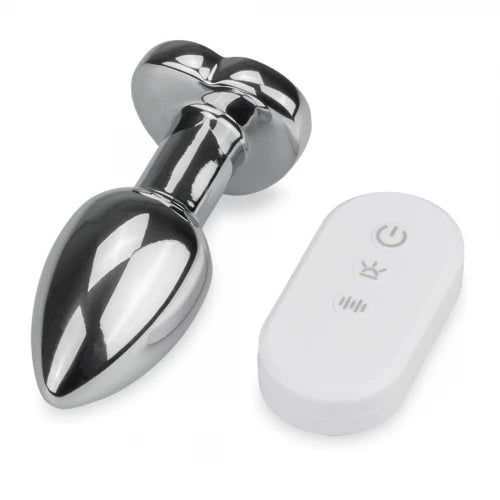 Plug Anal Corazón con Luz LED, Control Remoto y App