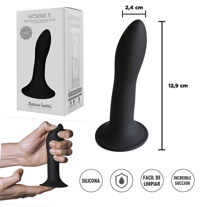 AL Hitsens 5 Dildo Termo Reactivo con Ventosa